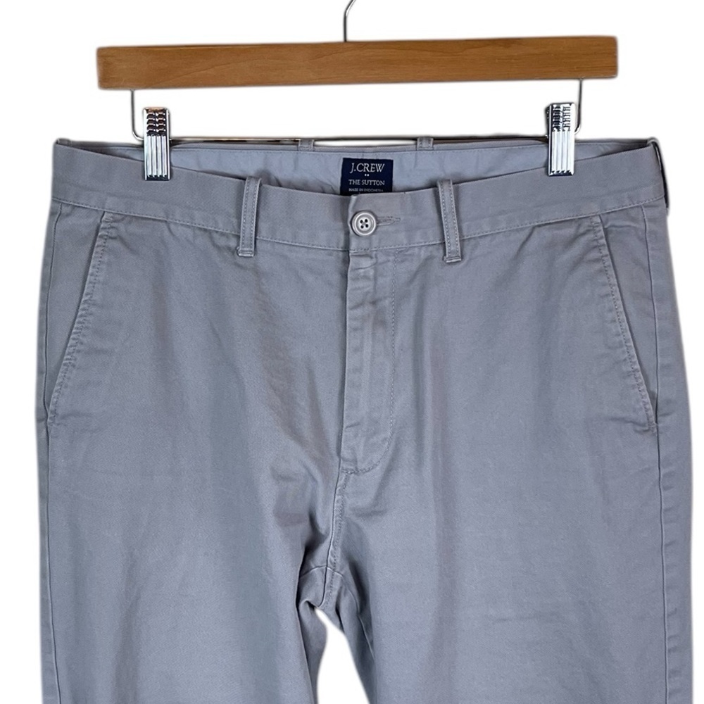 MJ7 Men’s J. Crew THE SUTTON Preppy Flat Front Chino Pants 33x30 - Picture 2 of 5